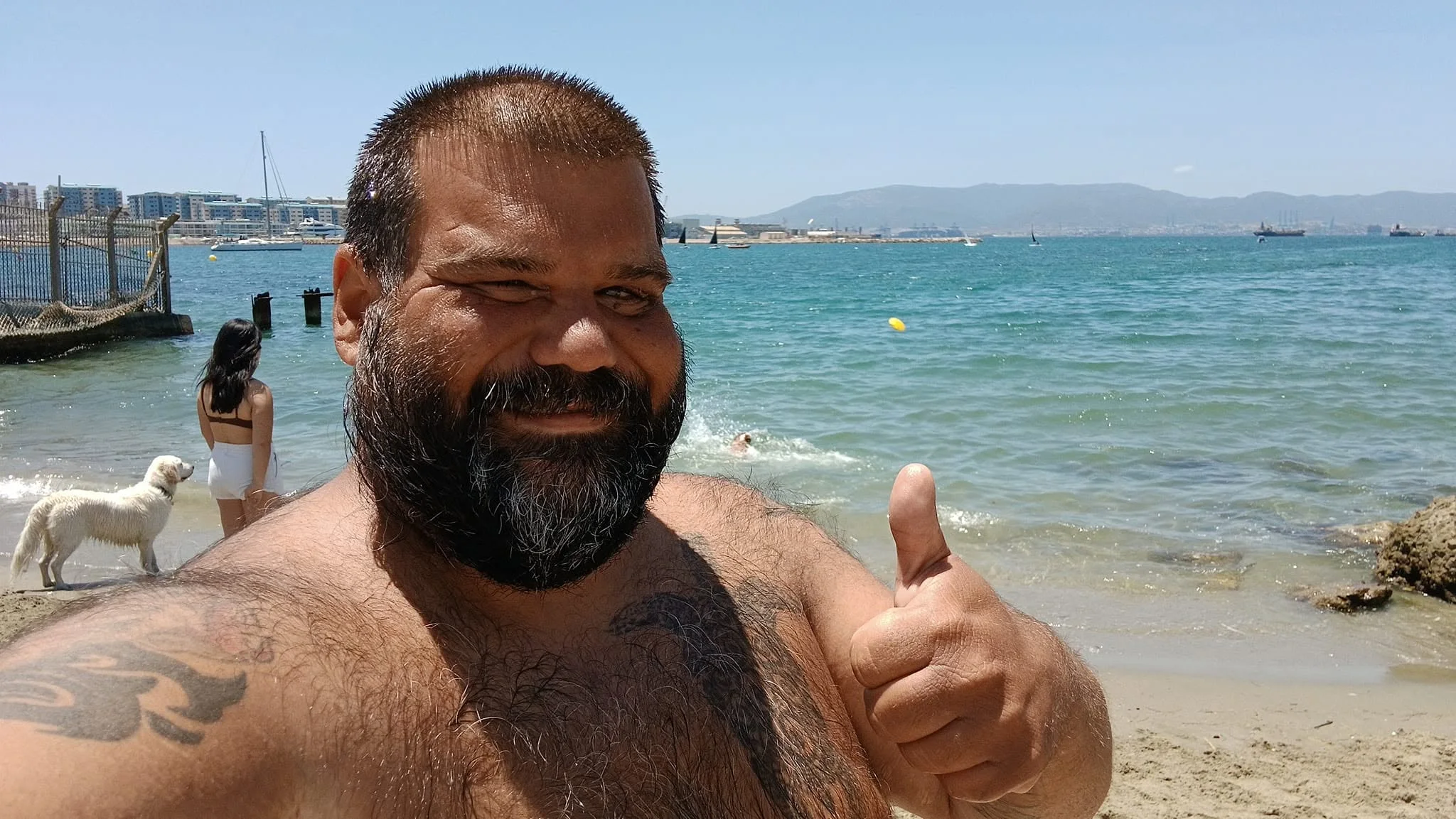 Stefan am Meer vor der Kollision